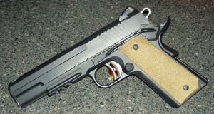 Caspain 1911 in flat black duracaot.